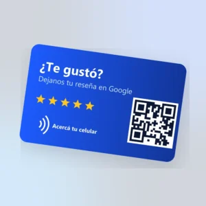 Tarjeta NFC de reseñas